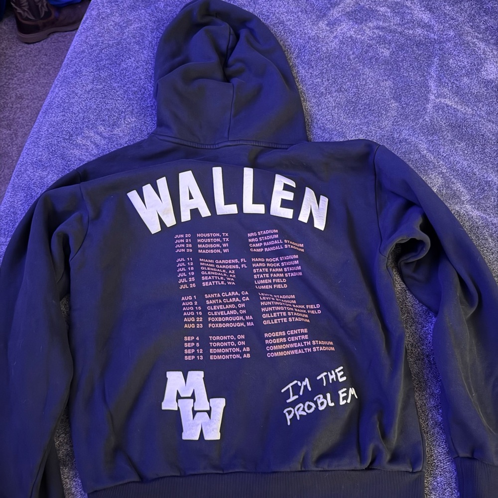 Morgan Wallen Black Hoodie - Men's Sweatshirt - Picture 4 of 5
